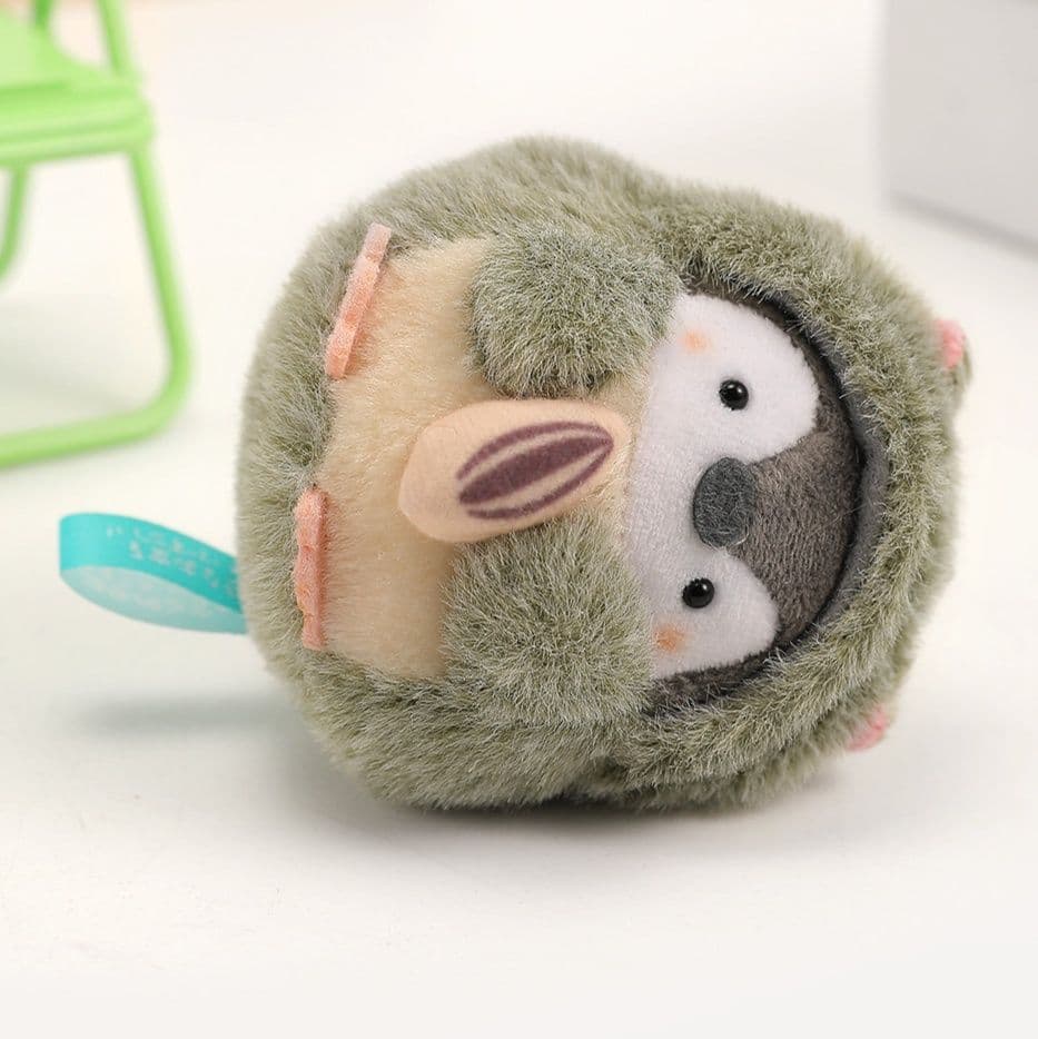もこもこ着ぐるみペンギンぬいぐるみキーホルダー