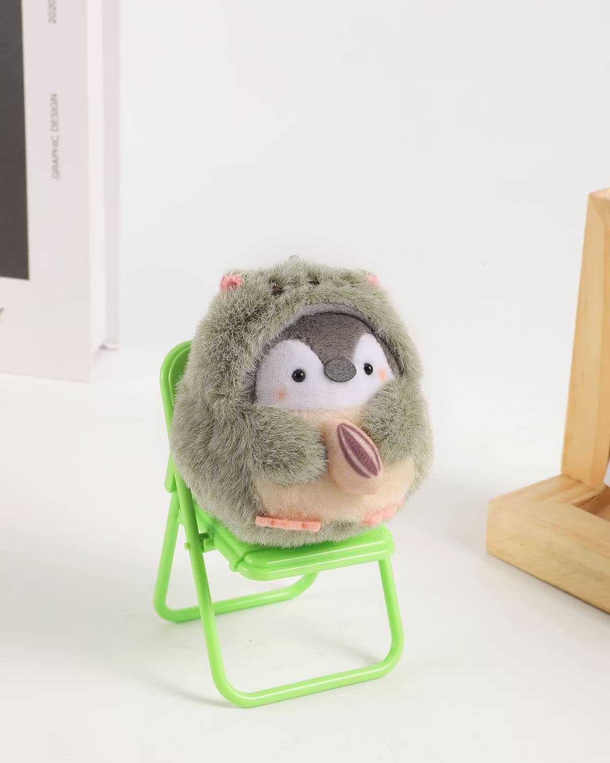 もこもこ着ぐるみペンギンぬいぐるみキーホルダー