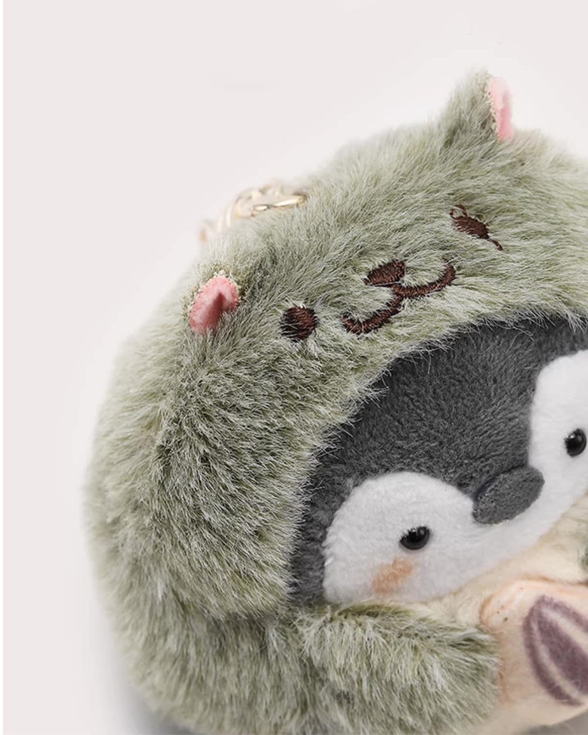 もこもこ着ぐるみペンギンぬいぐるみキーホルダー