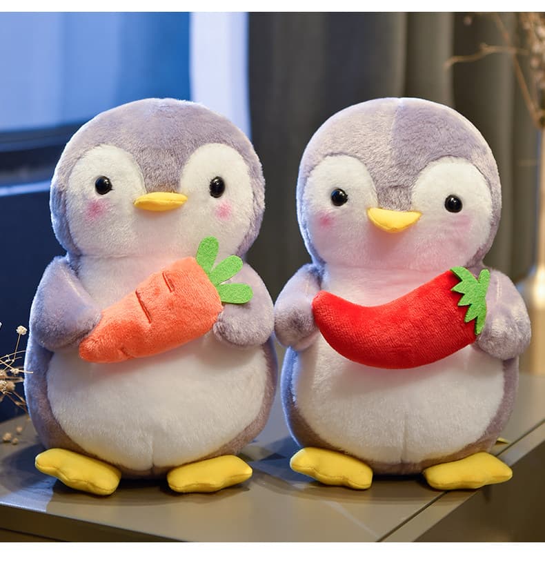 お野菜とフルーツ抱っこペンギンぬい