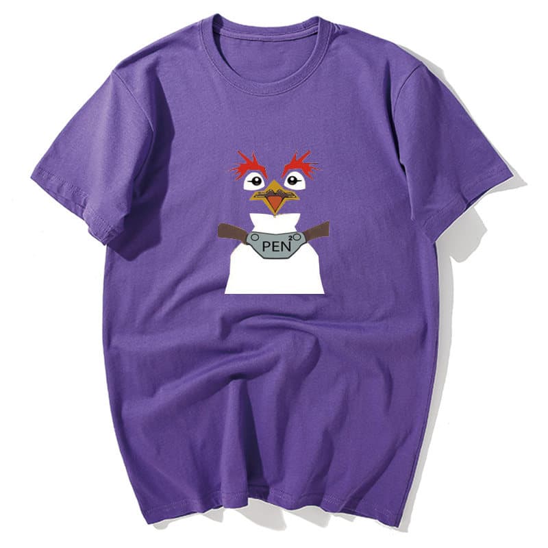 イワトビペンギンフェイスプリント半袖Tシャツ