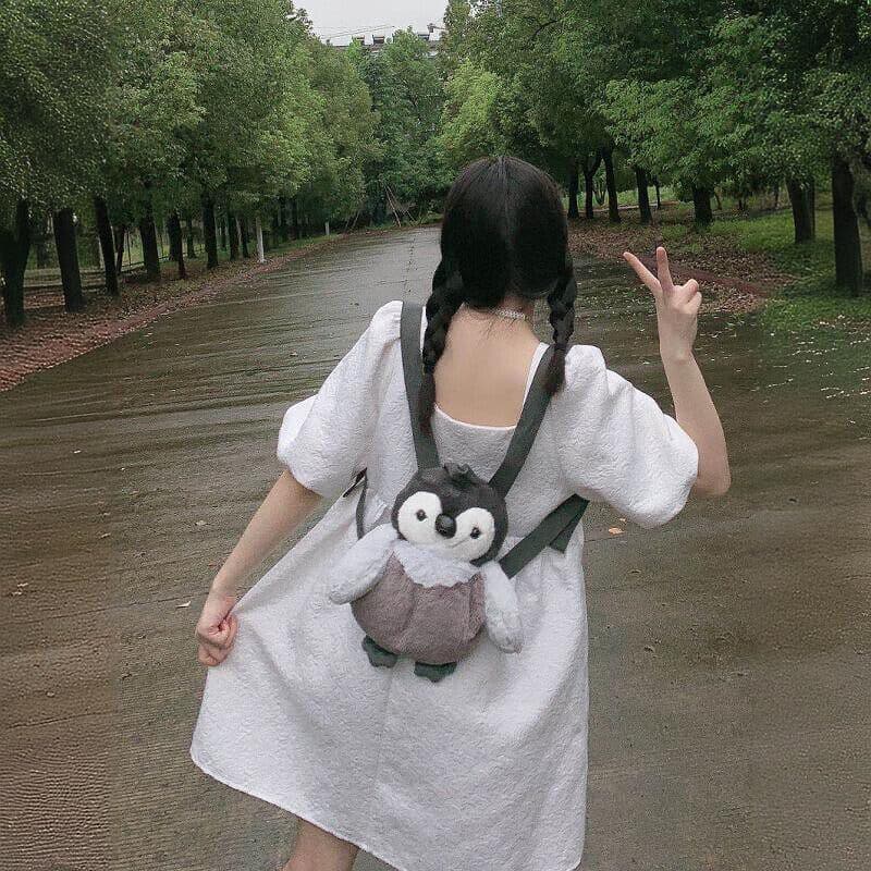 ペンギングッズ・ペンギンぬいぐるみ 赤ちゃんペンギンのふわふわ抱っこ紐ぬいぐるみ