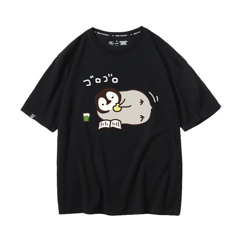 ごろごろペンギン半袖Tシャツ