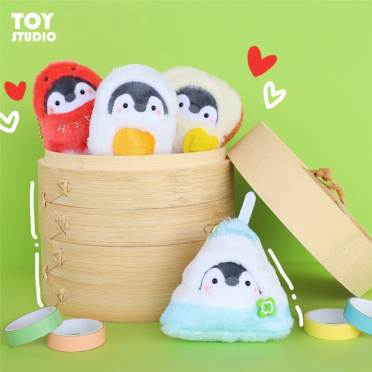 もちもちペンギンキーホルダー