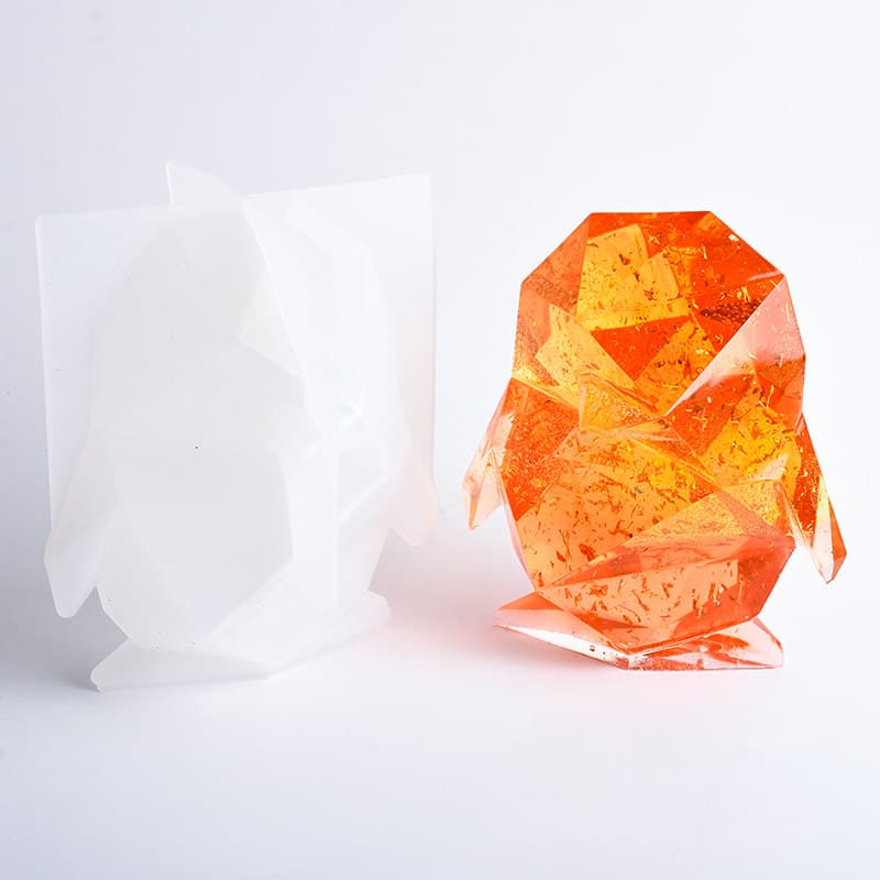 ペンギングッズ・ペンギンぬいぐるみ きらきら宝石風ペンギン置物三個組