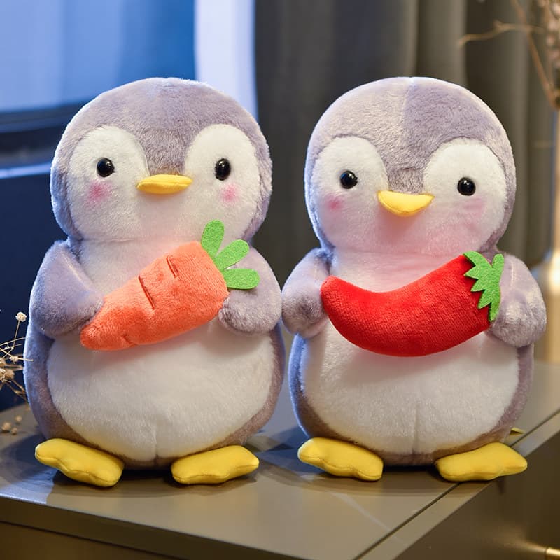 お野菜とフルーツ抱っこペンギンぬい